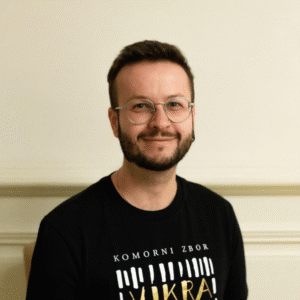 Portrait of Alessandro Papini, member of the Vikra chamber choir