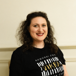 Portrait of Federica Lo Pinto, member of the Vikra chamber choir
