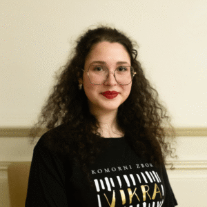 Portrait of Marilena Lo Pinto, member of the Vikra chamber choir