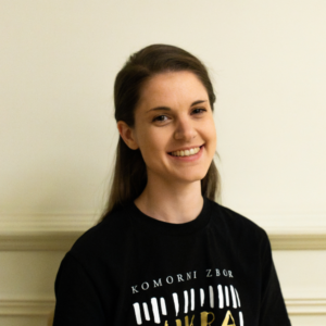 Portrait of Nika Kovačič, member of the Vikra chamber choir