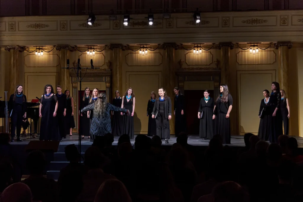 The Vikra Chamber Choir performing in Trieste