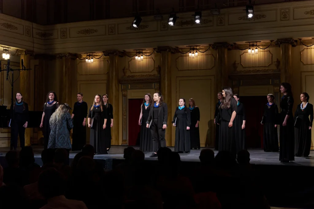 The Vikra Chamber Choir performing in Trieste