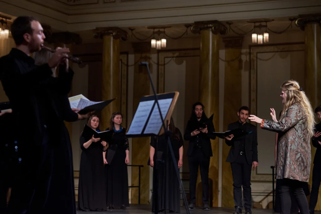 The Vikra Chamber Choir performing in Trieste